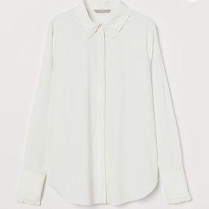 H&M Ruffle-trimmed Blouse